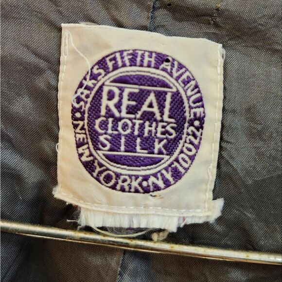 SAKS FIFTH AVENUE Real Clothes Silk Navy Blue Blazer Light-weight Suit Jacket - Picture 2 of 12